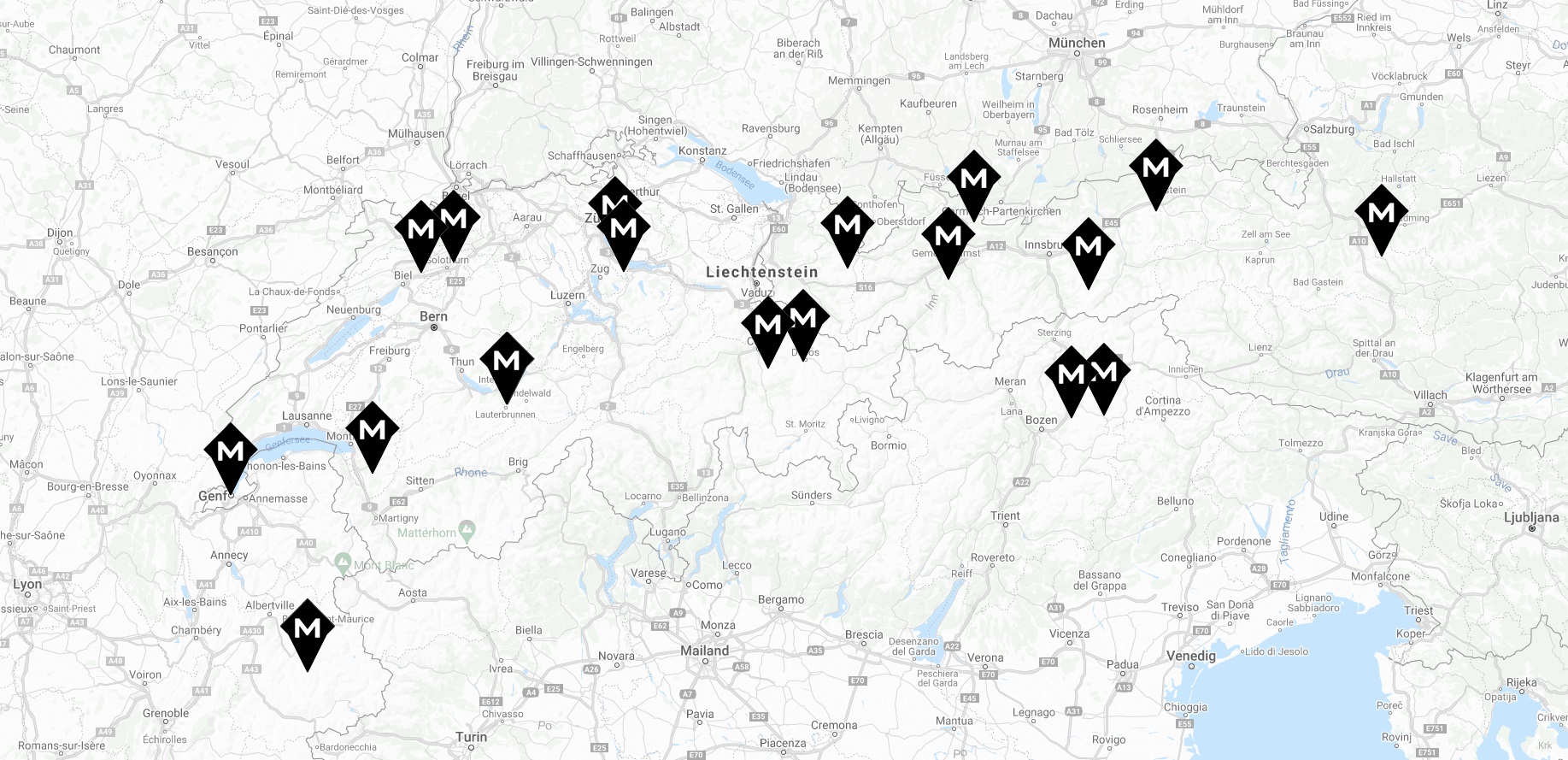 MACH SKI Schlitten Standorte